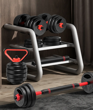 3-in-1 Dumbbell & Barbell Set 20kg – Verstelbare Gewichten Thuis Fitness
