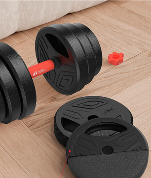 3-in-1 Dumbbell & Barbell Set 20kg – Verstelbare Gewichten Thuis Fitness