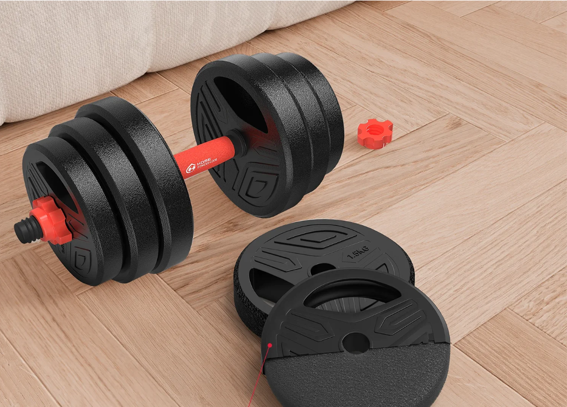 3-in-1 Dumbbell & Barbell Set 20kg – Verstelbare Gewichten Thuis Fitness