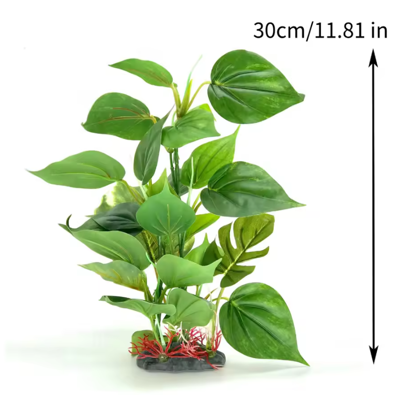 Kunstmatige Aquarium Plant – Grote Groene Bladeren Decoratie