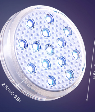 Oplaadbare LED Zwembadverlichting Set – IP68 Waterdicht met Afstandsbediening