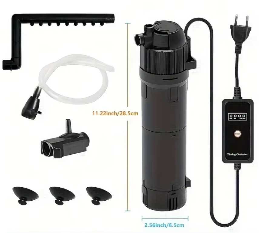 5-in-1 Aquarium Filter met UV – Sterilisatie Pomp 800L/H