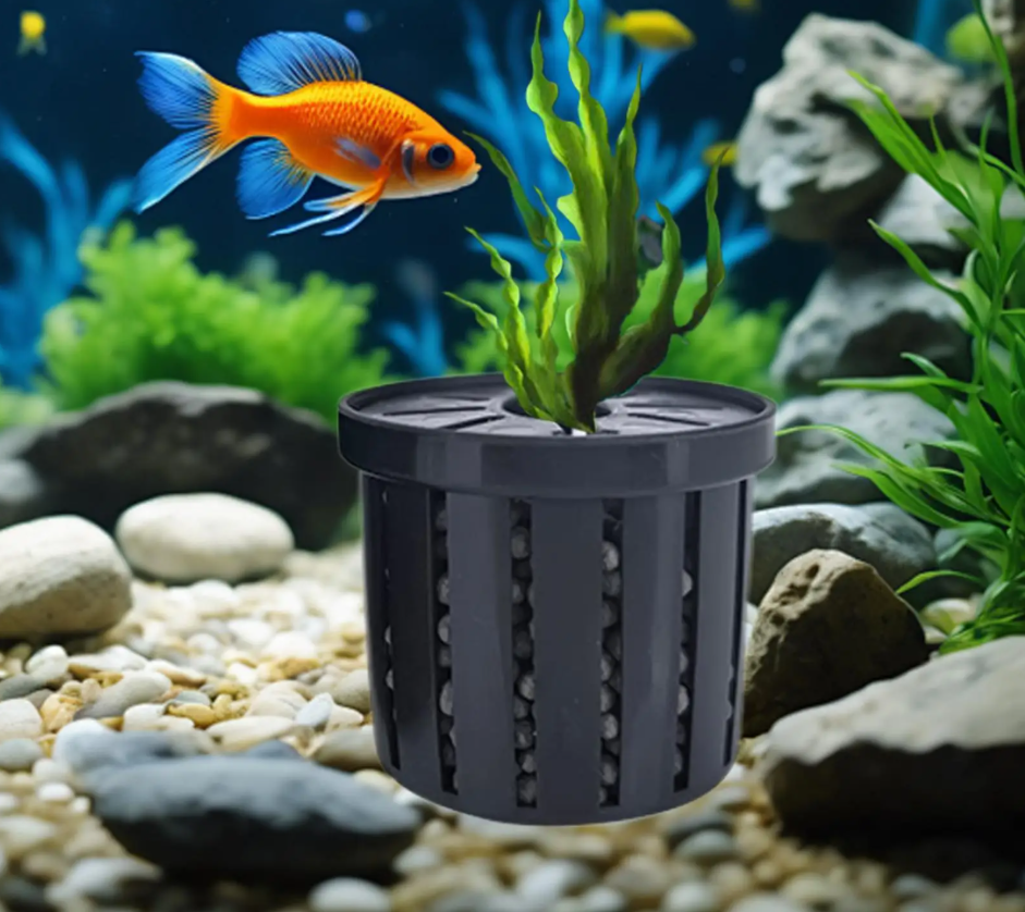4-Delige Aquarium Plant Mand Set – Hydrocultuur Plant Houder