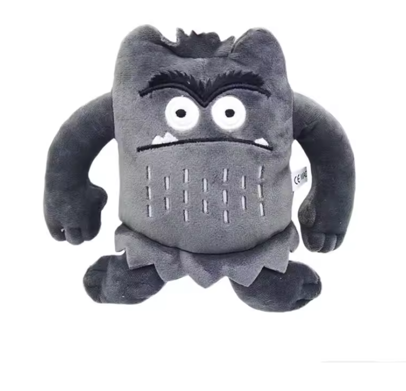 Set van 6 Kawaii Monster Knuffels – Zachte Pluche Speelgoedfiguren, Educatief en Sensorisch Speelgoed (15 cm)