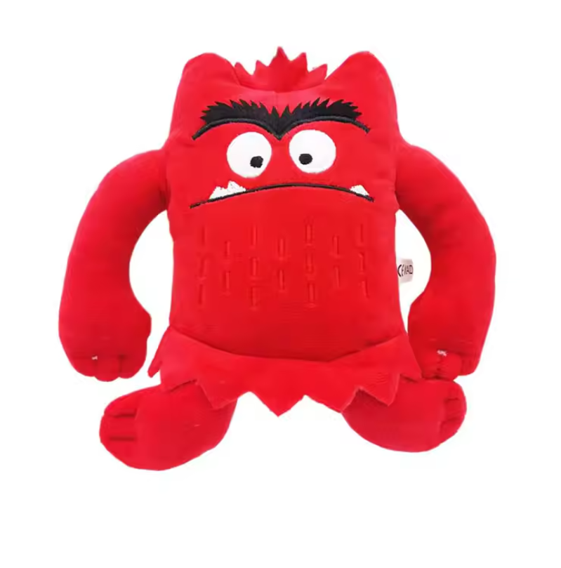 Set van 6 Kawaii Monster Knuffels – Zachte Pluche Speelgoedfiguren, Educatief en Sensorisch Speelgoed (15 cm)