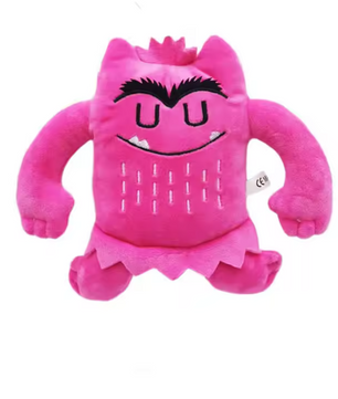 Set van 6 Kawaii Monster Knuffels – Zachte Pluche Speelgoedfiguren, Educatief en Sensorisch Speelgoed (15 cm)