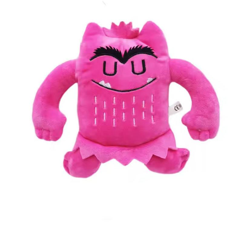 Set van 6 Kawaii Monster Knuffels – Zachte Pluche Speelgoedfiguren, Educatief en Sensorisch Speelgoed (15 cm)