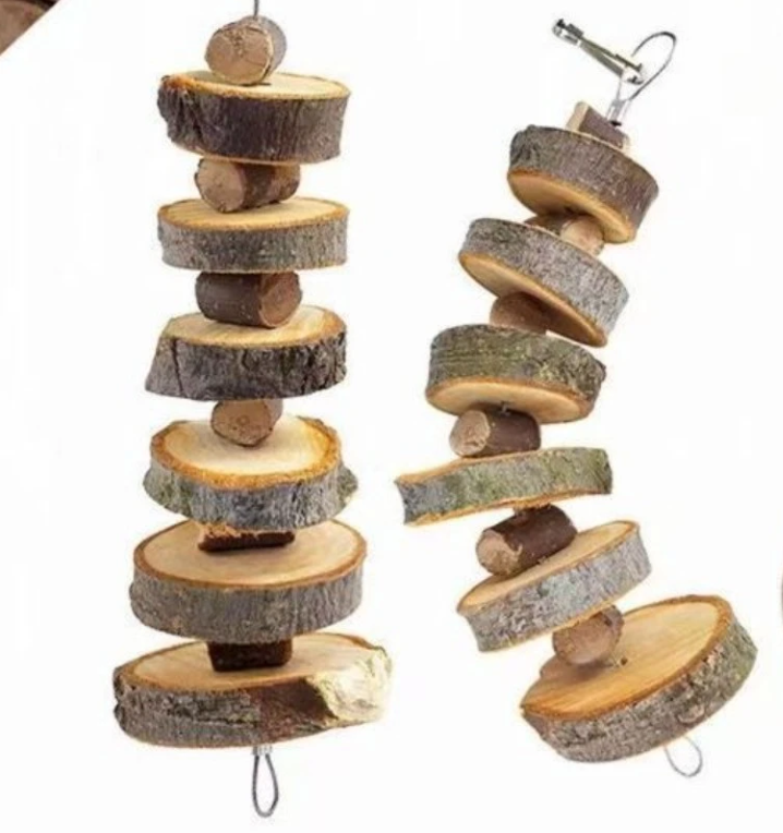 Natuurlijk Houten Kauwspeeltje – Tanden Slijpen Sticks voor Kleine Huisdieren