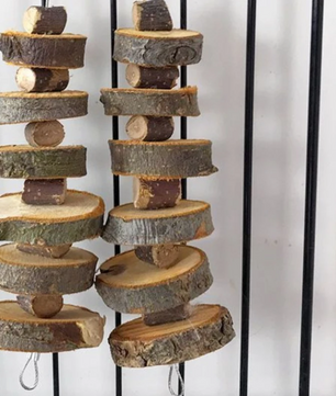 Natuurlijk Houten Kauwspeeltje – Tanden Slijpen Sticks voor Kleine Huisdieren