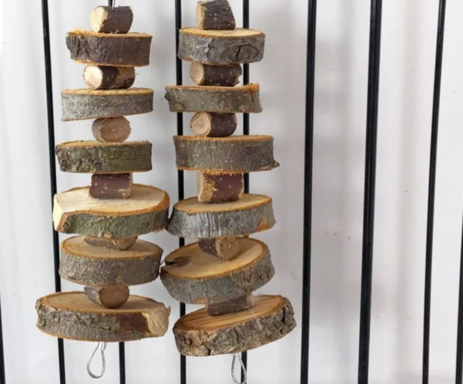 Natuurlijk Houten Kauwspeeltje – Tanden Slijpen Sticks voor Kleine Huisdieren
