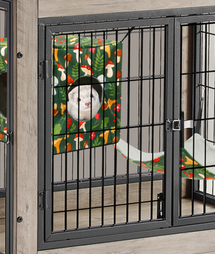 4-Delige Hamster Hangmat Set – Zacht Polyester Ophangsysteem met Tunnel, Nest en Mat voor Kleine Knaagdieren