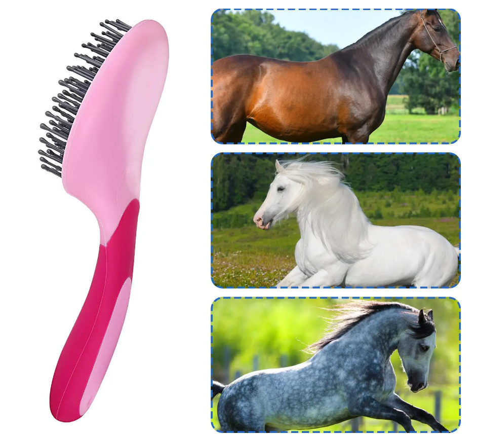 Paarden Manen- en Staartborstel – Professionele Antislip Verzorgingsborstel