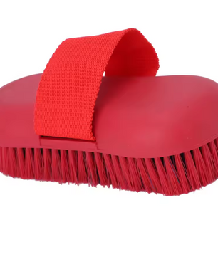 Paardenverzorgingsborstel met Zachte Haren – Antislip Borstel voor Paardenreiniging en Verzorging
