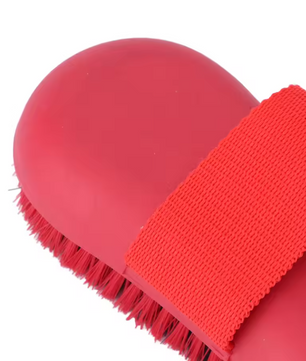 Paardenverzorgingsborstel met Zachte Haren – Antislip Borstel voor Paardenreiniging en Verzorging