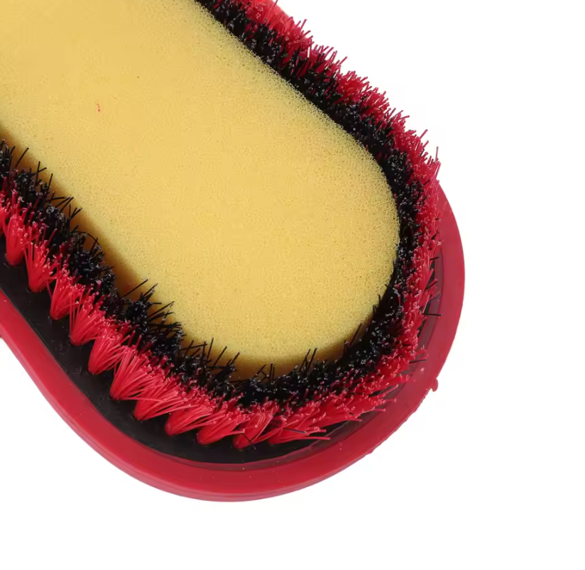 Paardenverzorgingsborstel met Zachte Haren – Antislip Borstel voor Paardenreiniging en Verzorging