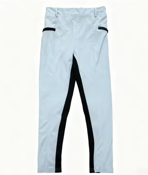 Slim Fit Dames Paardrijbroek – Stretch Rijbroek met Kniepatch voor Paardensport