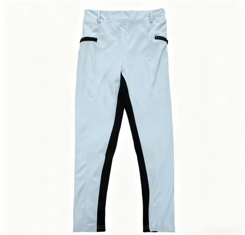 Slim Fit Dames Paardrijbroek – Stretch Rijbroek met Kniepatch voor Paardensport