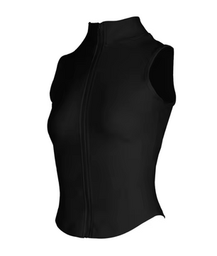 Mouwloos Paardrijshirt voor Dames – Sportieve Paardensport Top met Rits