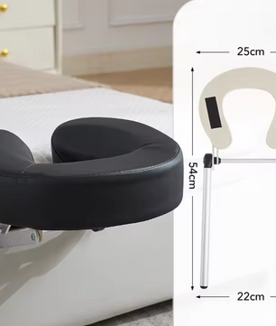 Adjustable Massage Headrest with Face Cushion – Ergonomic en Foldable for Home and Professional Use