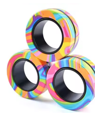 3x Magnetische Fidget Ringen – Stressverlagend Speelgoed Set