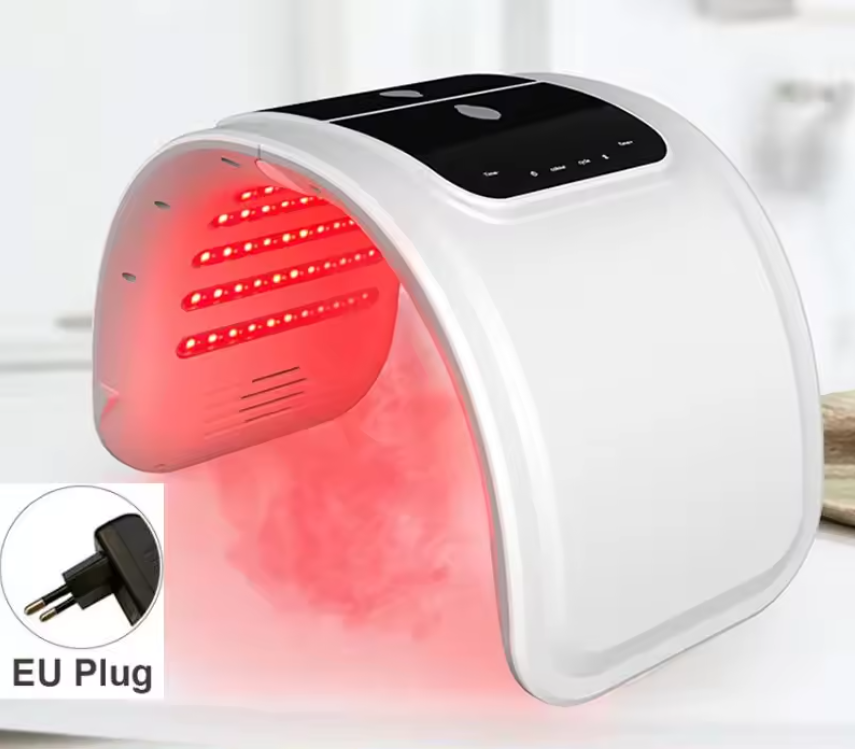 7-Kleuren LED Gezichtsmasker met Spray – PDT Huidverzorging en Skin Rejuvenation Apparaat