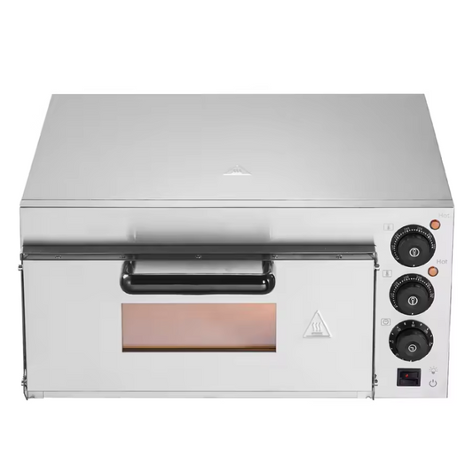 Elektrische Pizza Oven – RVS Tafelmodel met Pizzasteen, Timer en Dubbele Verwarming voor Thuis en Professioneel Gebruik (Copy)