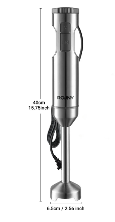 Staafmixer 4-in-1 1200W – RVS Handblender met 14 Snelheden