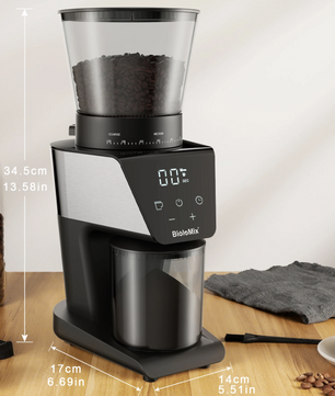 Elektrische Koffiemolen met Burr – 30 Standen en LCD Display