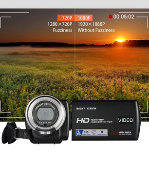 1080P Vlog Camera met Nachtzicht – Digitale Camcorder met Zoom en LCD Scherm