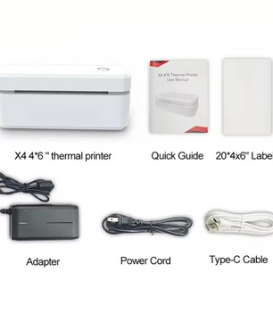 Draagbare Thermische Labelprinter 4x6 – Bluetooth Verzendprinter