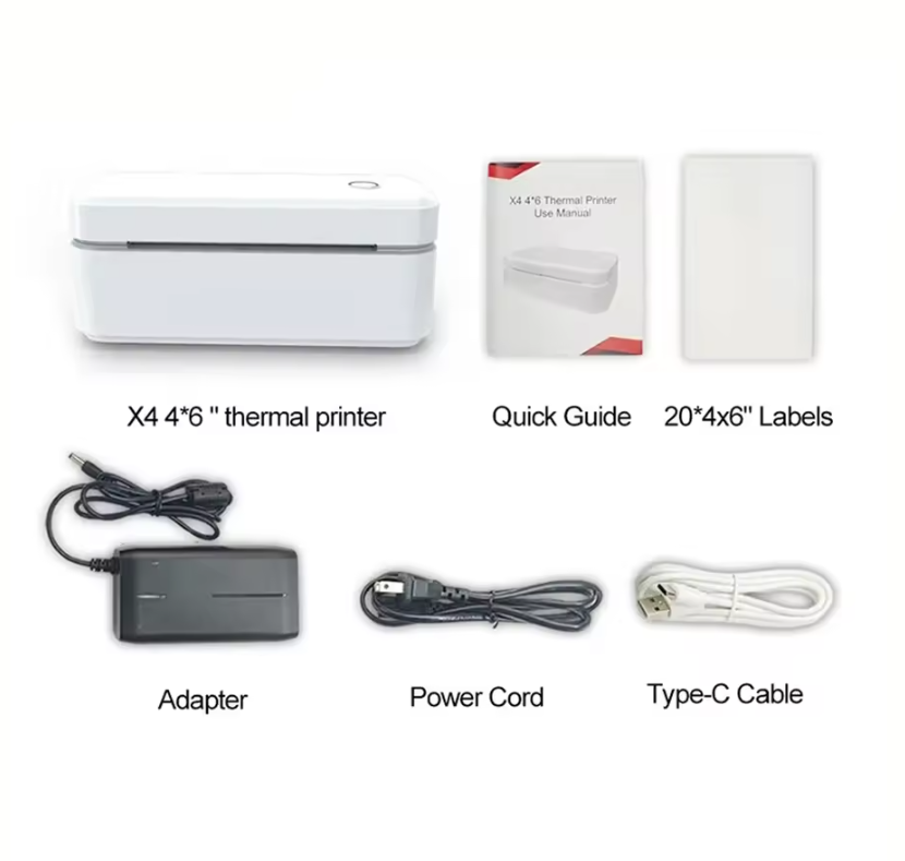 Draagbare Thermische Labelprinter 4x6 – Bluetooth Verzendprinter