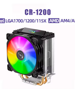 RGB CPU Tower Koeler – 2 Heatpipes en Stille 92mm Fan