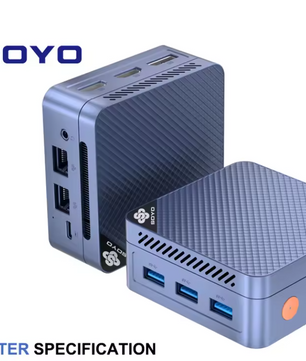 Mini PC met Intel N150 Processor – 12GB DDR5, 512GB SSD, Windows 11 Pro en 4K Triple Display