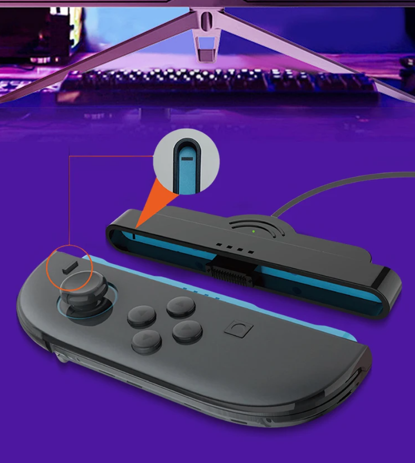2-in-1 Controller Oplaadkabel voor Joy-Con – Magnetische Charging Cable met LED Indicator, 100 cm