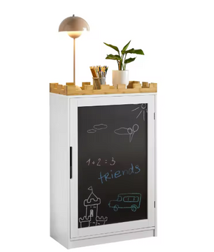 Kinderopbergkast met Schoolbord en Planken – Boeken- en Speelgoedkast