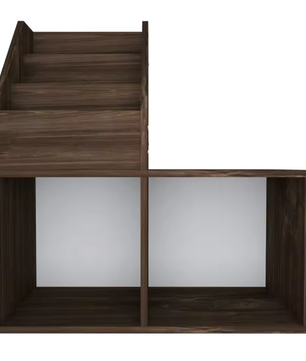 Houten Kinderboekenplank – Opbergmeubel Eikenkleur 71x30x78 cm voor Boeken en Speelgoed