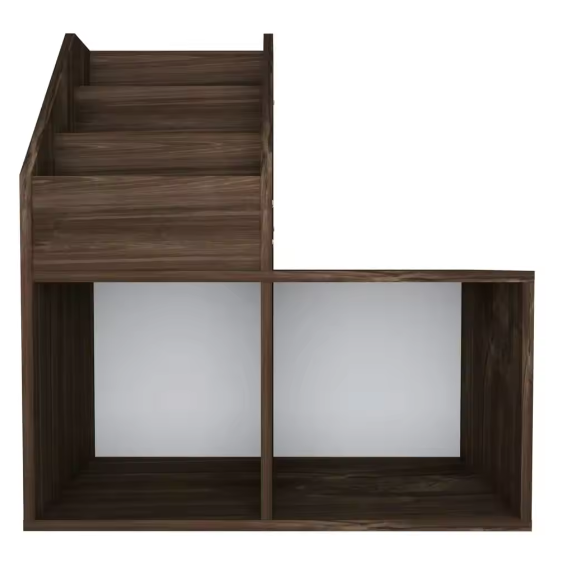 Houten Kinderboekenplank – Opbergmeubel Eikenkleur 71x30x78 cm voor Boeken en Speelgoed