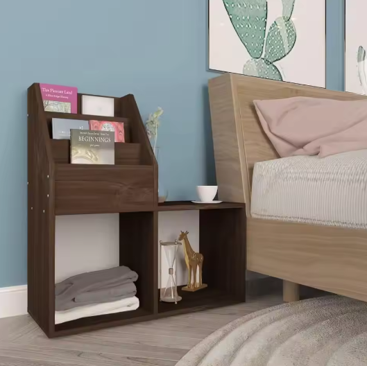 Houten Kinderboekenplank – Opbergmeubel Eikenkleur 71x30x78 cm voor Boeken en Speelgoed