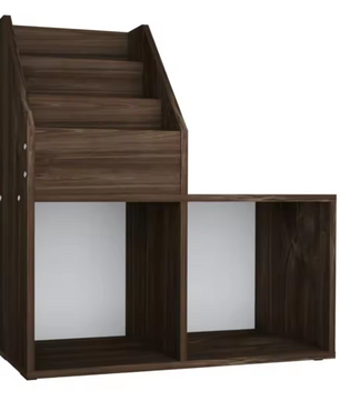 Houten Kinderboekenplank – Opbergmeubel Eikenkleur 71x30x78 cm voor Boeken en Speelgoed