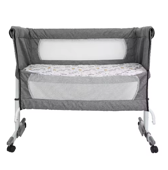 3-in-1 Babybedje – Wieg, Reisbed en Babynest met Klamboe en Opbergmand