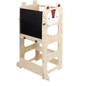 Leertoren voor Kinderen met Schoolbord – Montessori 3-in-1