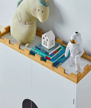 Kinder Opbergkast met Deuren en Planken – Speels Ontwerp