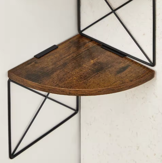 Wand Hoekplank met 5 Niveaus – Zigzag Design Boekenkast