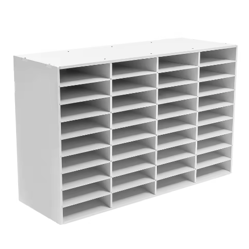 Desktop literatuur organizer met 36 compartimenten – Verstelbare documenten- en tijdschriftenhouder