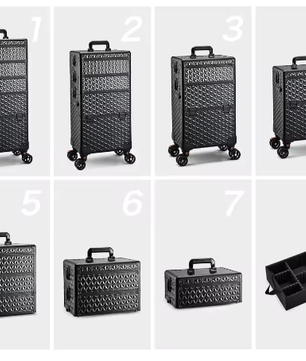 Professionele Make-upkoffer op Wielen – Extra Grote Cosmetische Trolley