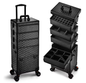 Professionele Make-upkoffer op Wielen – Extra Grote Cosmetische Trolley