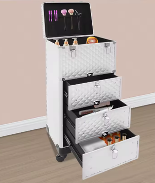 Professionele Make-upkoffer op Wielen – Rollende Cosmetica Trolley