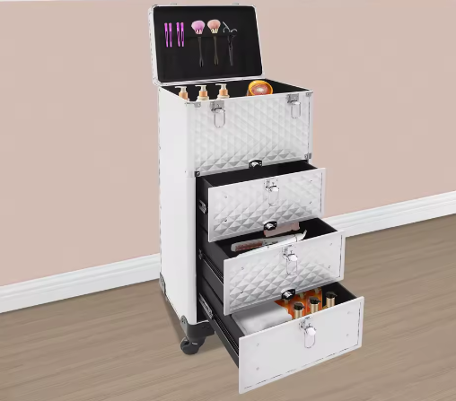 Professionele Make-upkoffer op Wielen – Rollende Cosmetica Trolley