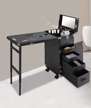 Rollende Manicuretafel – Cosmetische Trolley-opberger met Lade