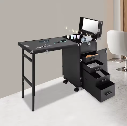 Rollende Manicuretafel – Cosmetische Trolley-opberger met Lade